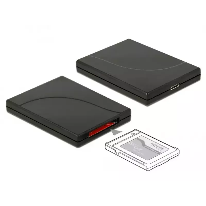 Αναγνώστης καρτών DeLOCK 91749 USB 3.1 Gen 2 Type C Μαύρο