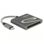 Αναγνώστης καρτών DeLOCK 91745 USB 3.2 Gen 1 Type-C Μαύρο Ασημί