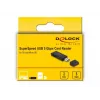 Αναγνώστης καρτών DeLOCK 91002 USB Μαύρο MicroSD SD SDHC SDXC 5000 Mbit/s