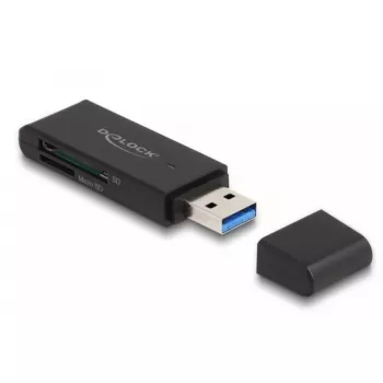Αναγνώστης καρτών DeLOCK 91002 USB Μαύρο MicroSD SD SDHC SDXC 5000 Mbit/s