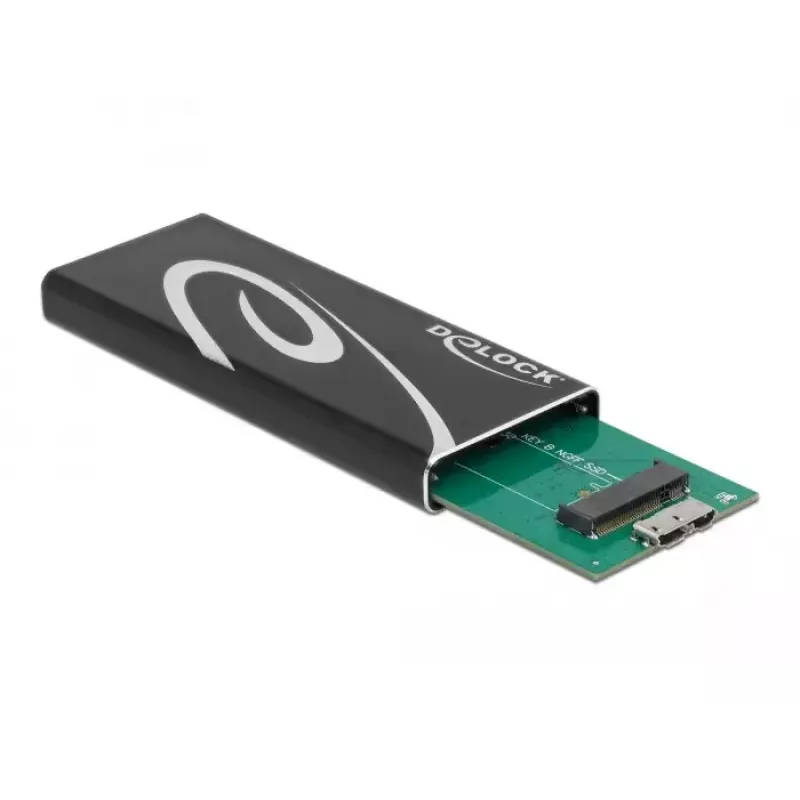 Θήκη SSD DeLOCK 42007 μαύρη M.2
