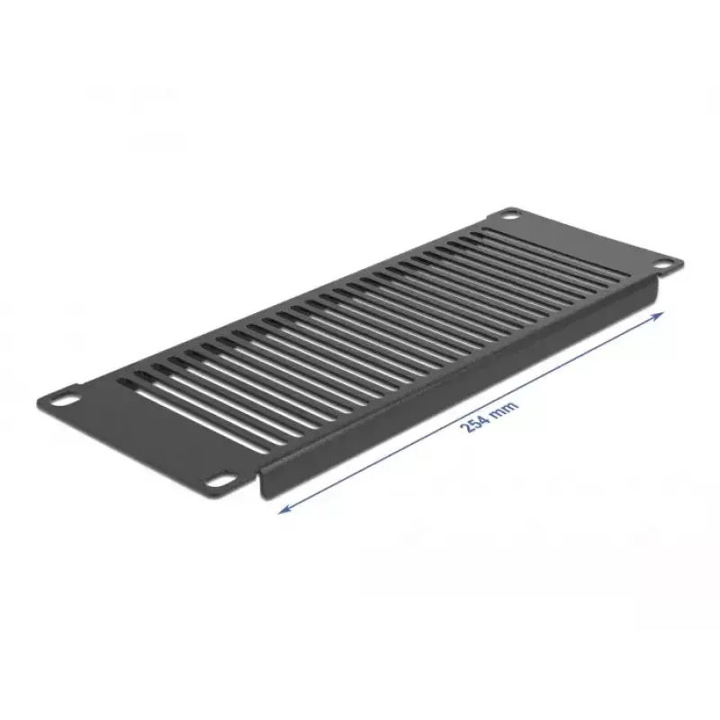 Πάνελ εξαερισμού DeLOCK για rack δικτύου 10 inch κάθετο 2U μαύρο