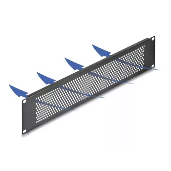 Τυφλό κάλυμμα DeLOCK 67036 μαύρο μέταλλο 88 mm πλάτος 11 mm ύψος