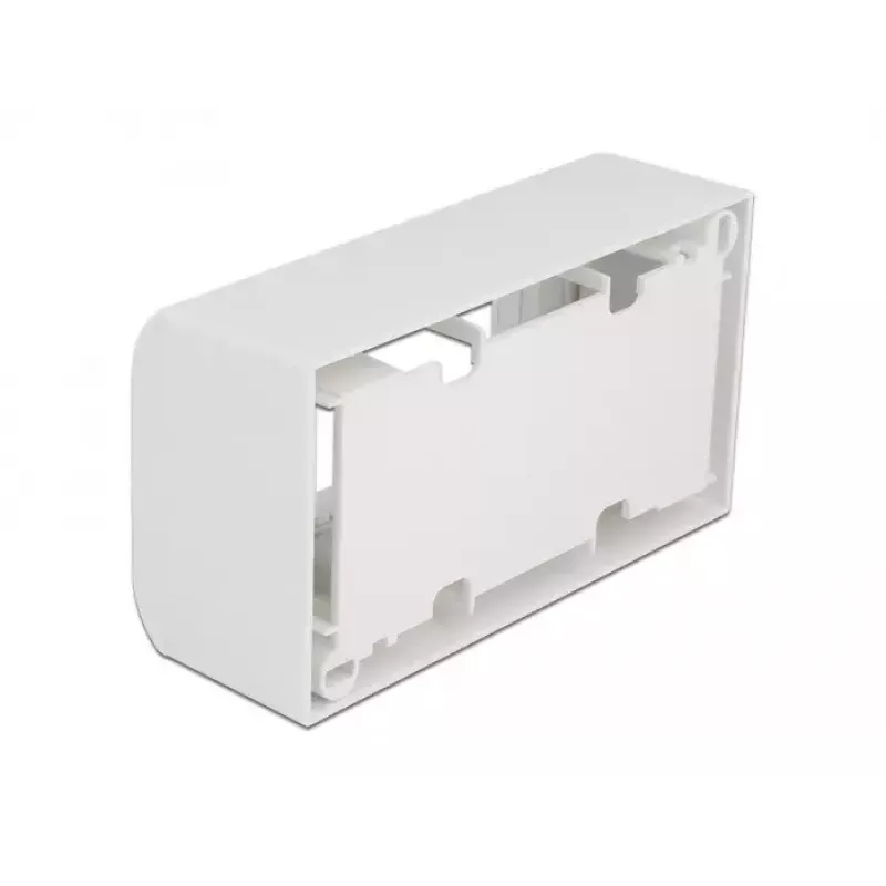 Αξεσουάρ patch panel DELOCK 81333 — λευκό στήριγμα πολυανθρακικού, 152×50×82 mm