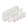 Αξεσουάρ patch panel DELOCK 81333 — λευκό στήριγμα πολυανθρακικού, 152×50×82 mm