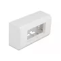 Αξεσουάρ patch panel DELOCK 81333 — λευκό στήριγμα πολυανθρακικού, 152×50×82 mm