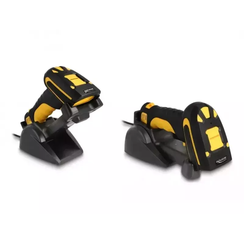 Φορητός σαρωτής barcode DeLOCK 90586 1D 2D ασύρματος Bluetooth επαγωγικός σταθμός φόρτισης