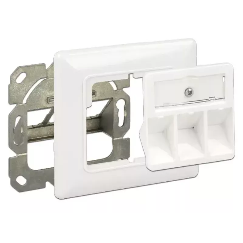 Υποδοχή πρίζας RJ-45 DeLOCK 86194 ασημί λευκό