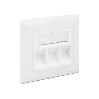 Υποδοχή πρίζας RJ-45 DeLOCK 86194 ασημί λευκό
