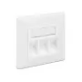 Υποδοχή πρίζας RJ-45 DeLOCK 86194 ασημί λευκό