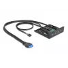 Πρόσοψη DeLOCK 3,5 ιντσών USB 3.2 Gen 1 2 x USB Type-A HD-Audio