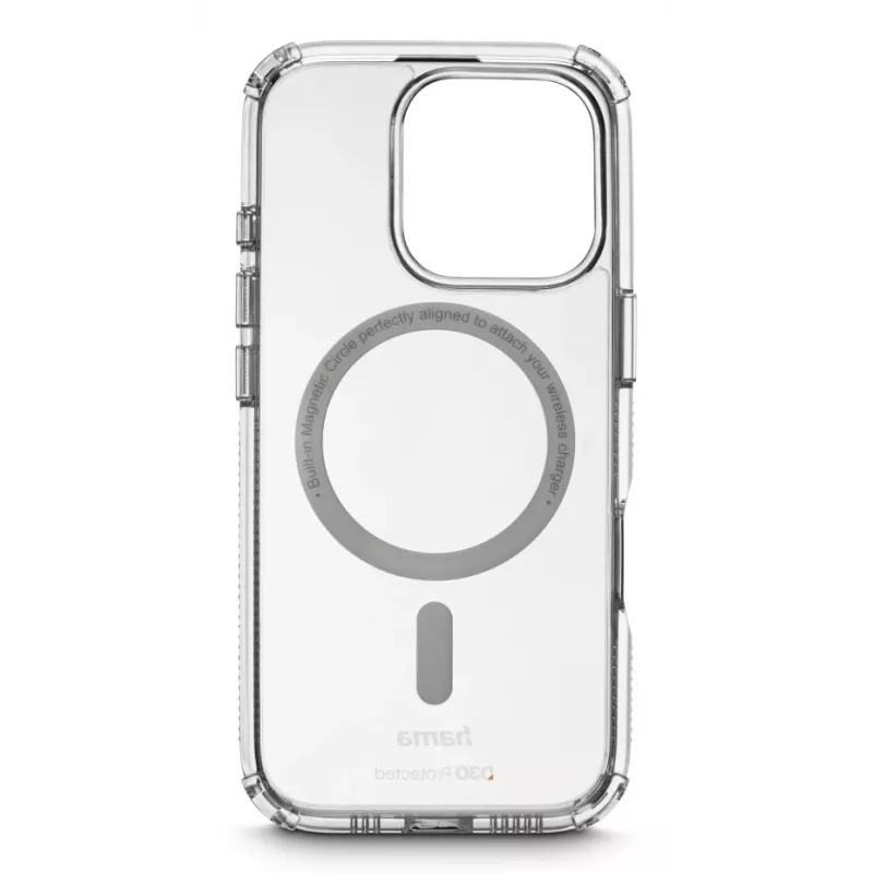 Hama 00123765 MagCase Extreme Protect προστατευτική θήκη για Apple iPhone 16 Pro, D3O, διαφανής