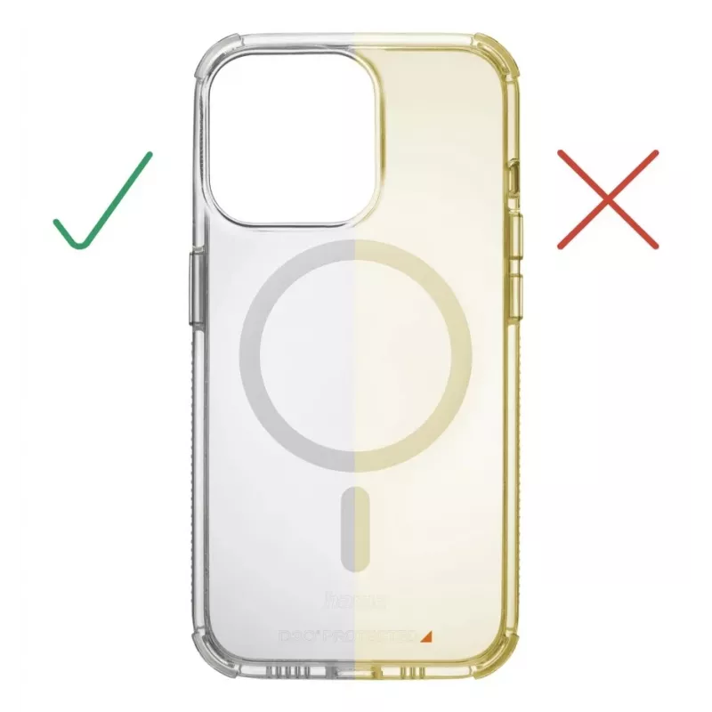Hama 00123765 MagCase Extreme Protect προστατευτική θήκη για Apple iPhone 16 Pro, D3O, διαφανής
