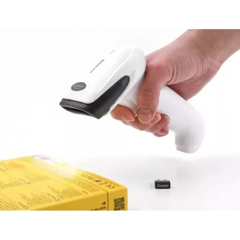 Σαρωτής barcode χειρός DeLOCK 90587 1D 2D ασύρματος Bluetooth USB λευκό