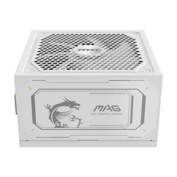 Τροφοδοτικό MSI MAG A1000GL PCIE5 WHITE 1000 W ATX 24-Pin, 80 PLUS Gold, ανεμιστήρας 135 mm