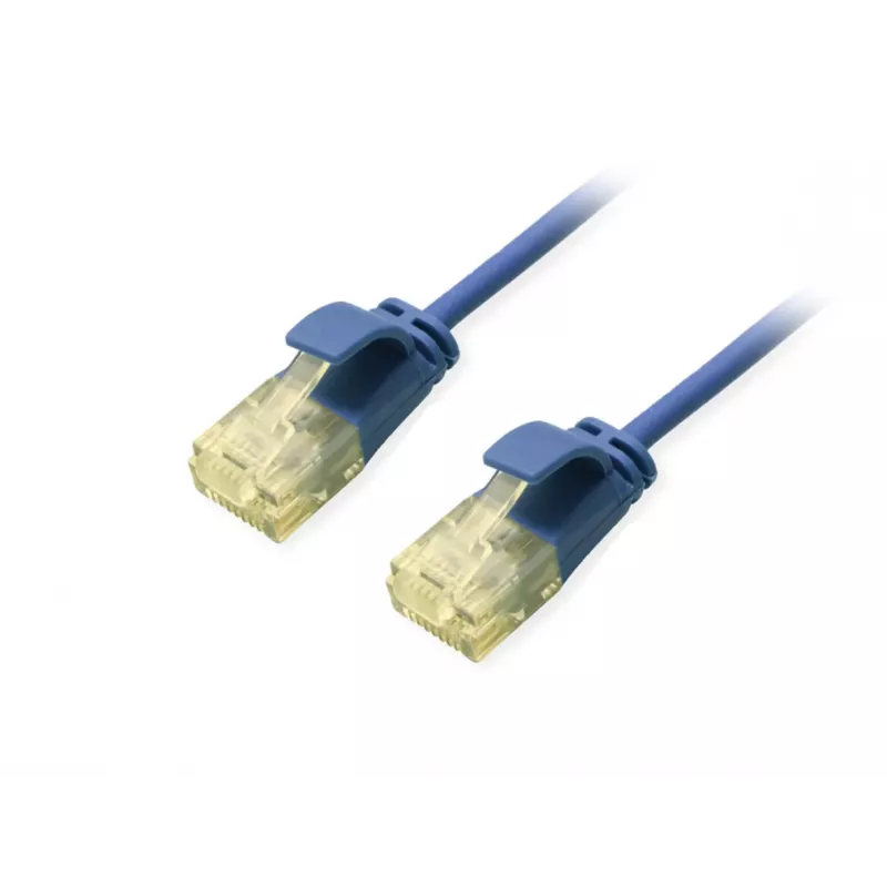Equip Cat.6A U/UTP λεπτό καλώδιο patch 1m μπλε 10000 Mbit/s