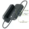 Techly IDATA USBC-HUB5WL AV-Extender Πομπός & δέκτης AV μαύρο