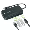 Techly IDATA USBC-HUB5WL AV-Extender Πομπός & δέκτης AV μαύρο