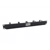Equip Panel διαχείρισης καλωδίων 19 inch 1HE με 5 μεταλλικούς βραχίονες, μαύρο