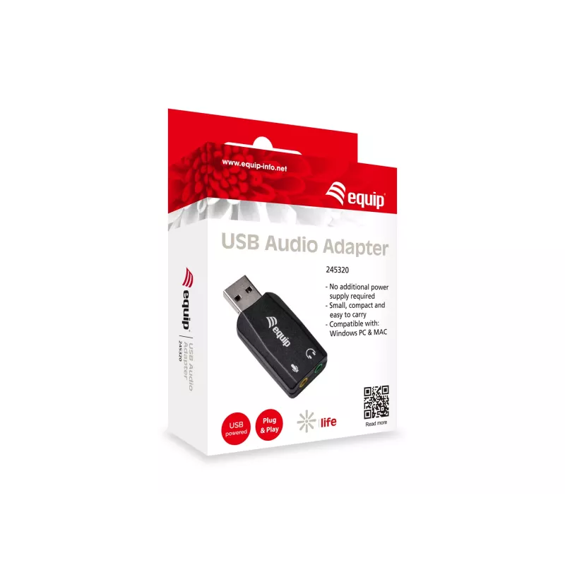 Προσαρμογέας ήχου USB Equip 245320