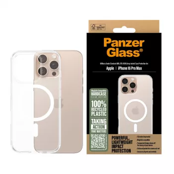 Θήκη PanzerGlass HardCase διαφανές με λευκό MagSafe iPhone 16 Pro Max