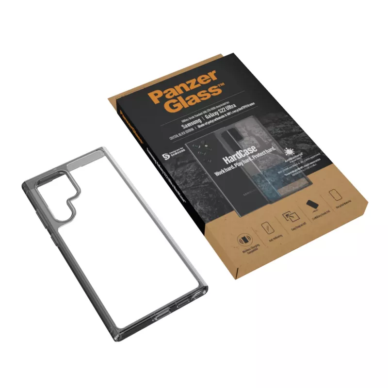 PanzerGlass 0373 HardCase για Samsung Galaxy S22 Ultra, αντιβακτηριακή, Military Grade, διαφανής