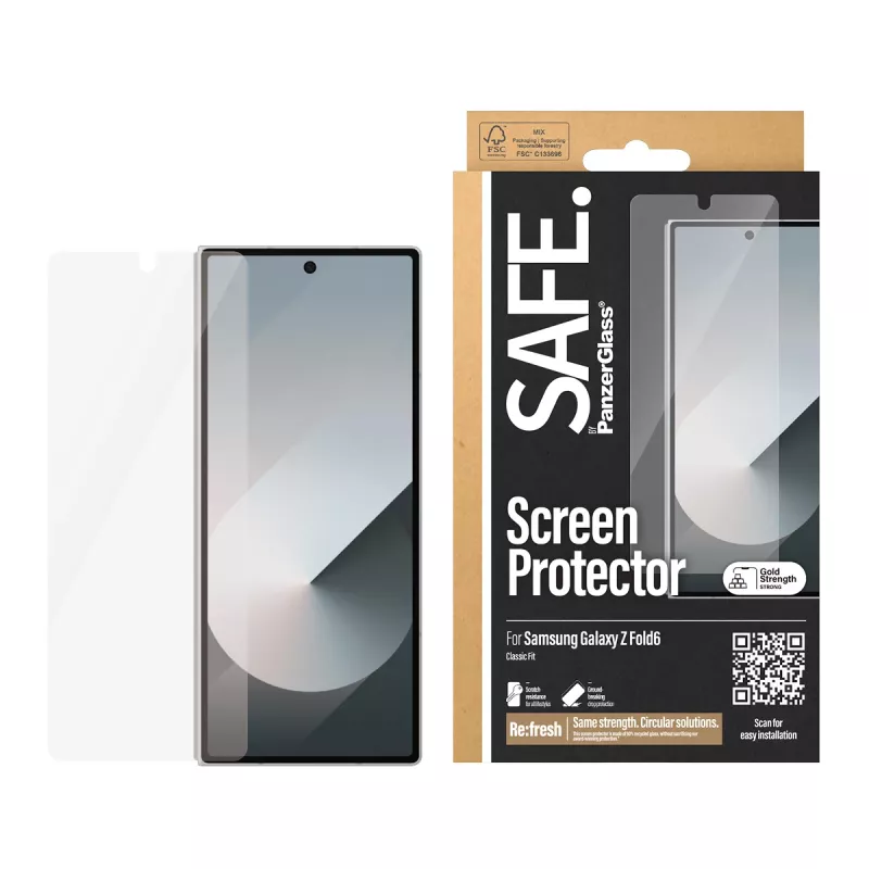 PanzerGlass SAFE. by ® Προστασία οθόνης Samsung Galaxy Z Fold6 | Classic Fit