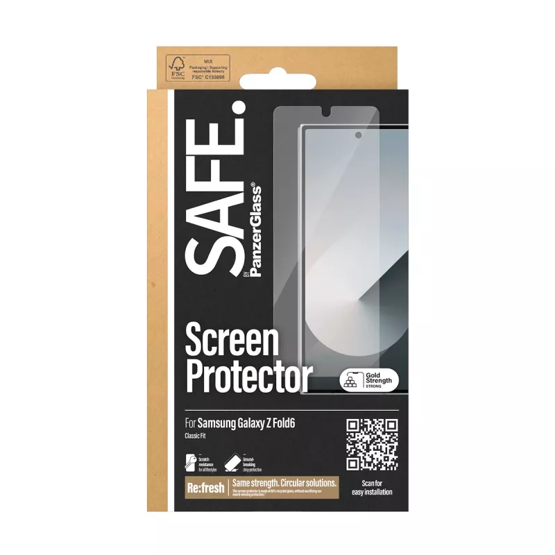 PanzerGlass SAFE. by ® Προστασία οθόνης Samsung Galaxy Z Fold6 | Classic Fit