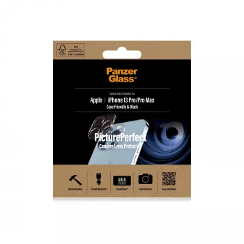 Προστατευτικό γυαλί φακού κάμερας PanzerGlass Apple iPhone 13 Pro 13 Pro Max ανθεκτικό σε γρατσουνιές και κραδασμούς