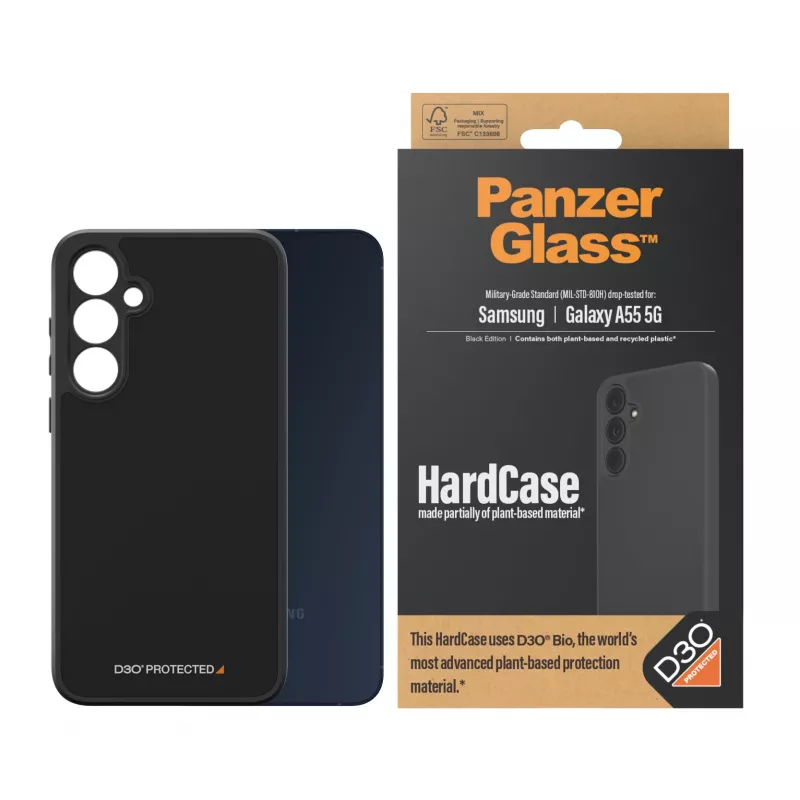 PanzerGlass ® HardCase μαύρο με D3O® Samsung Galaxy A55 5G