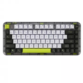 ASUS Jelly75 KD201 Μηχανικό πληκτρολόγιο, 75% Layout, USB, RF Wireless και Bluetooth, Πολύχρωμο