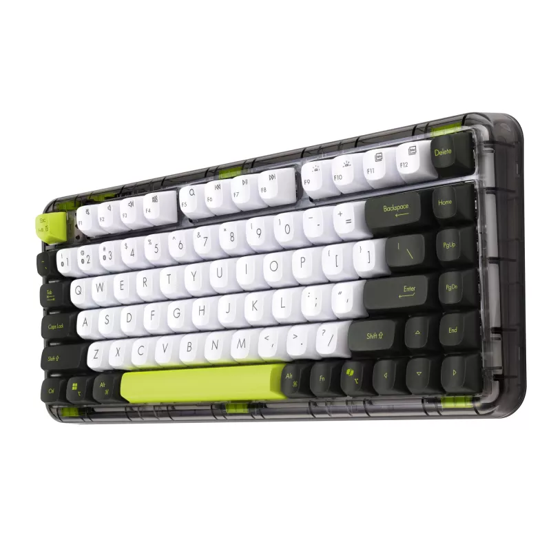 ASUS Jelly75 KD201 Μηχανικό πληκτρολόγιο, 75% Layout, USB, RF Wireless και Bluetooth, Πολύχρωμο
