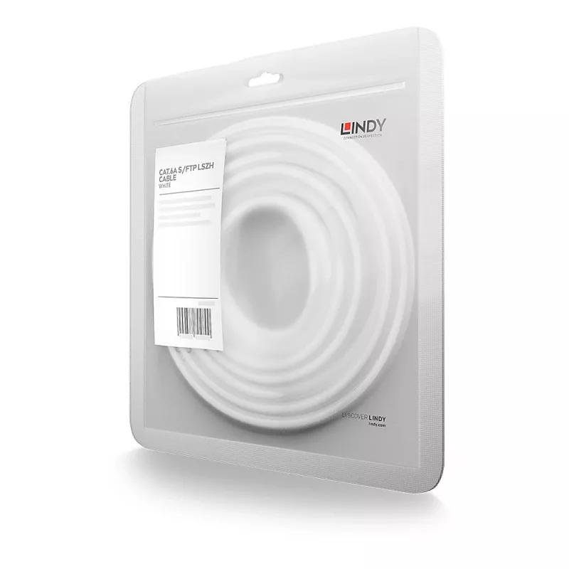 Lindy 47190 Καλώδιο δικτύου Λευκό 0,3 m Cat6a S/FTP (S-STP)