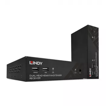 Lindy 100m Cat.6 Dual Head HDMI, USB και RS-232 Extender