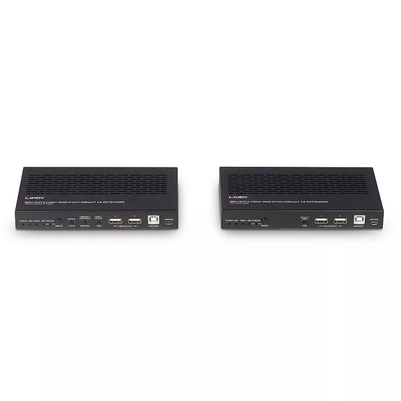 Lindy 100m Cat.6A HDMI 4K60, Audio, IR και RS-232 HDBaseT 3.0 KVM Extender