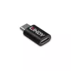 Lindy USB 3.2 Τύπου C σε C 100W Data Blocker, USB Τύπου C, USB Τύπου C, Μαύρο