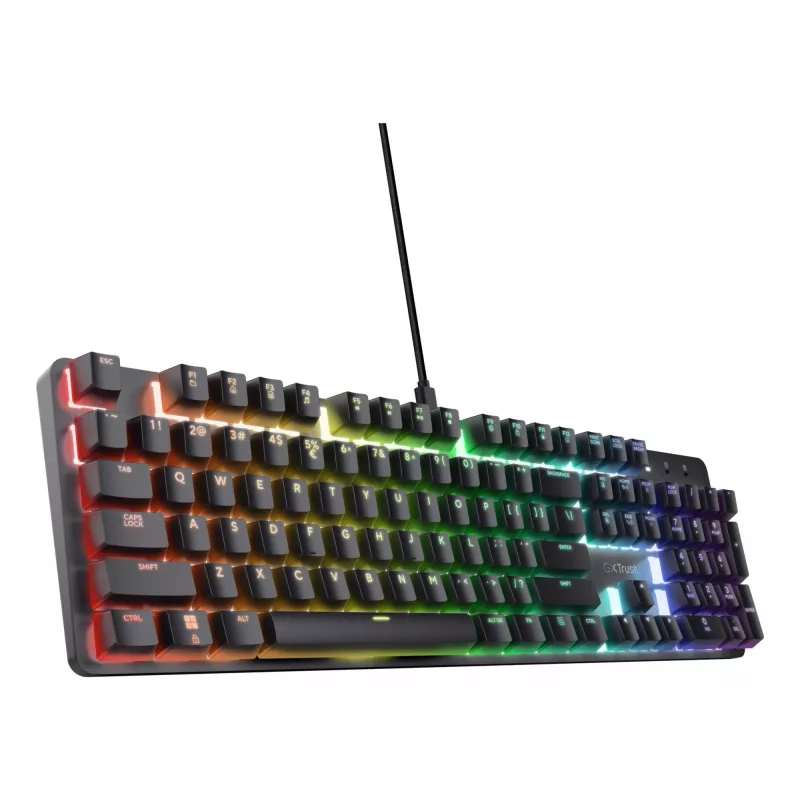 Πληκτρολόγιο Gaming Trust GXT 871 Zora Μηχανικό USB RGB Μαύρο