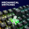 Πληκτρολόγιο Gaming Trust GXT 871 Zora Μηχανικό USB RGB Μαύρο