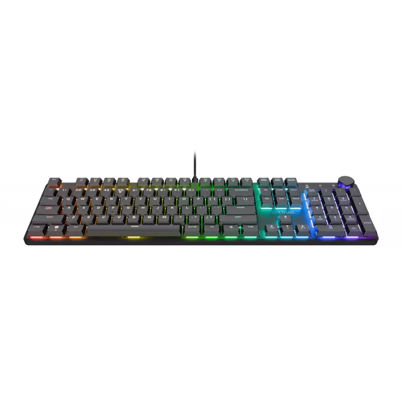 Πληκτρολόγιο gaming Trust GXT 866 Torix μηχανικό USB QWERTZ μαύρο