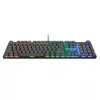 Πληκτρολόγιο gaming Trust GXT 866 Torix μηχανικό USB QWERTZ μαύρο