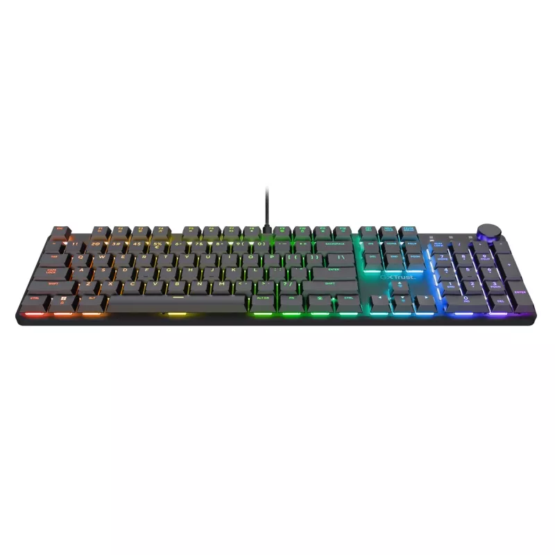 Πληκτρολόγιο gaming Trust GXT 866 Torix μηχανικό USB QWERTZ μαύρο