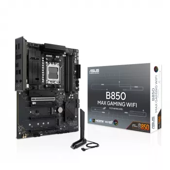 Μητρική ASUS B850 MAX GAMING WIFI Socket AM5 ATX, AMD B850, DDR5, 4 DIMM, 256 GB, Wi‑Fi 6E, 2.5Gb Ethernet