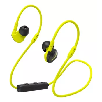 Hama Freedom Athletics III Ασύρματα Ακουστικά με Γάντζο Αυτιού, In-Ear Αθλητικά Bluetooth Μαύρο, Κίτρινο