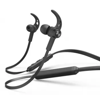 Hama Freedom Neck III Ασύρματα Ακουστικά με Γάντζο Αυτιού, In-Ear Αθλητικά Bluetooth Μαύρο