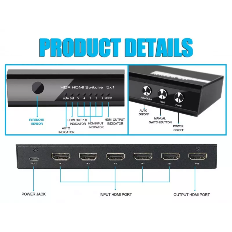 Equip 332726 Διακόπτης Βίντεο HDMI
