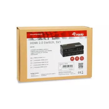Equip 332725 Διακόπτης Βίντεο HDMI