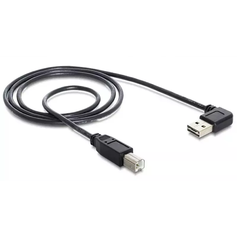 Καλώδιο USB DeLOCK 1 m USB 2.0 A - B βύσμα/βύσμα μαύρο