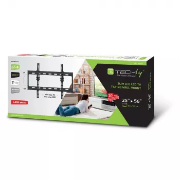 Techly ICA-PLB 261M Βάση/στήριγμα τηλεόρασης 142,2 cm (56 ίντσες) μαύρο
