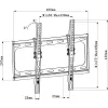 Techly ICA-PLB 261M Βάση/στήριγμα τηλεόρασης 142,2 cm (56 ίντσες) μαύρο