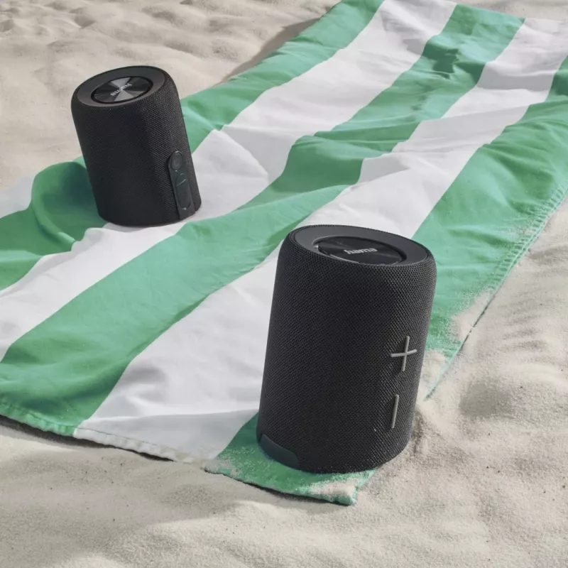 Hama Twin 4.0 Στερεοφωνικό φορητό ηχείο μαύρο 30 W